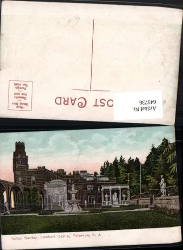645736,Paterson New Jersey Italian Garden