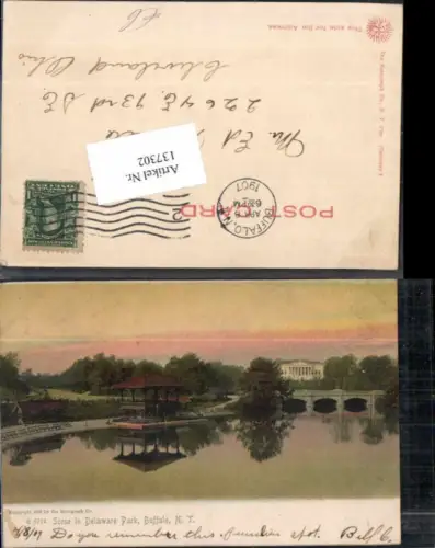 137302,Scene in Delaware Park in Buffalo N.Y. 1905