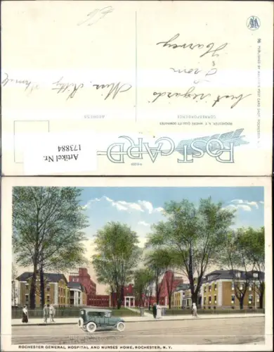 173884,New York Rochester General Hospital and Nurses Home Rochester Automobil