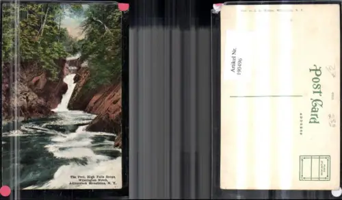 190496,New York Adirondack Mountains The Pool High Falls Gorge Wilmington Notch Wasserfall