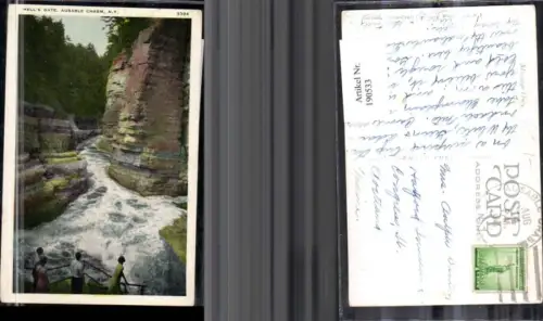 190533,New York Ausable Chasm Hells Gate