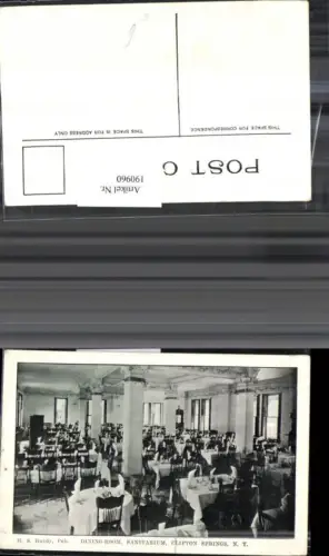 190960,New York Clifton Springs Dining Sanitarium Dining Room Innenansicht