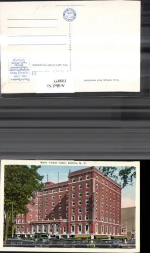 190977,New York Elmira Mark Twain Hotel
