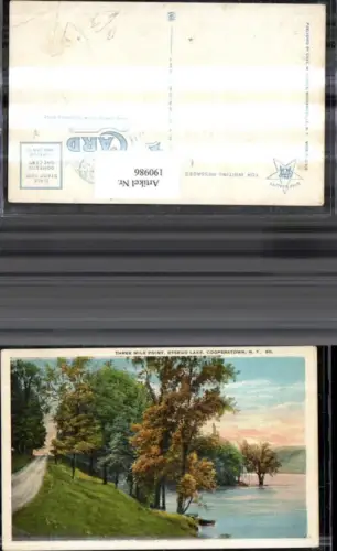 190986,New York Cooperstown Three Mile Point Otsego Lake Partie