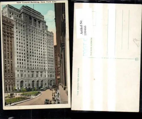 199466,New York City New Cunard Building