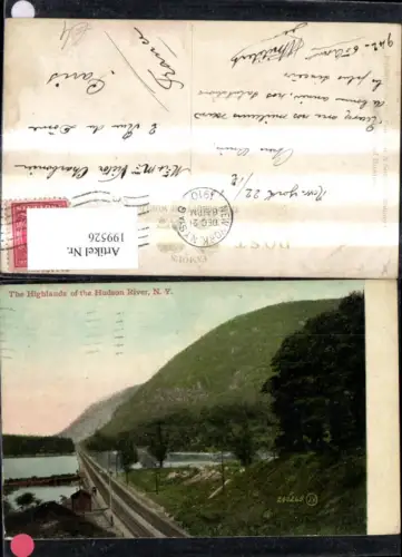 199526,New York The Highlands of the Hudson River Eisenbahn Gleise