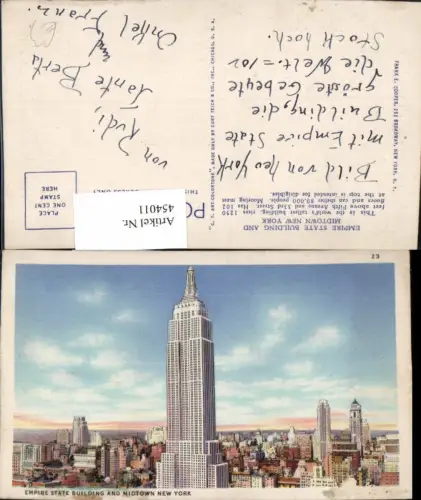 454011,New York City Empire State Building and Midtown Gebäude