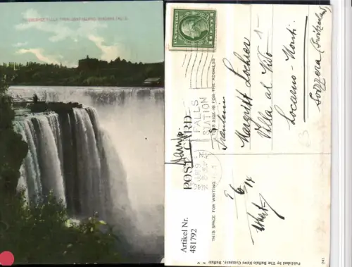 481792,New York Niagara Falls Horsehoe Falls from Goat Island Wasserfall