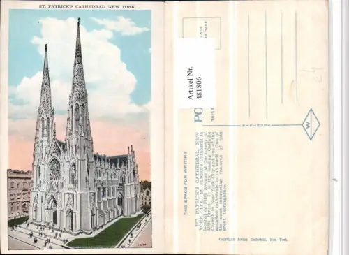 481806,New York City St. Patricks Cathedral Kirche
