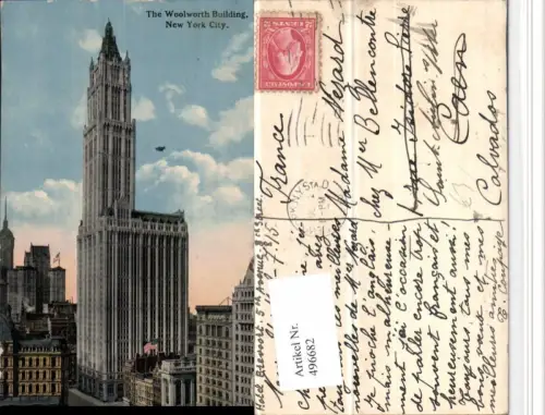 496682,New York City Woolworth Building Gebäude
