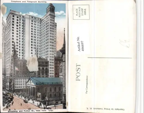 496697,New York City Broadway Telephone and Telegraph Building Gebäude