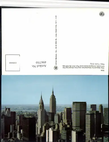 496750,New York City Manhattan Skyline Wolkenkratzer