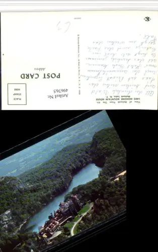 496765,New York Mohonk Lake Mountain House See Fliegeraufnahme