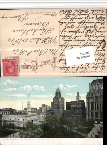 509761,New York City Hall and Newspaper Row Gebäude