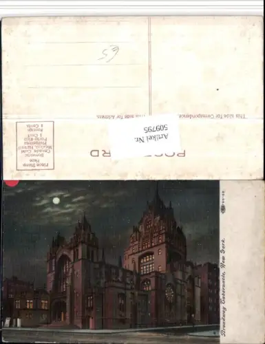 509795,New York Broadway Tabernacle Kirche Mondschein