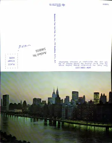 546816,New York City UN East Side River f. Queensboro Bridge
