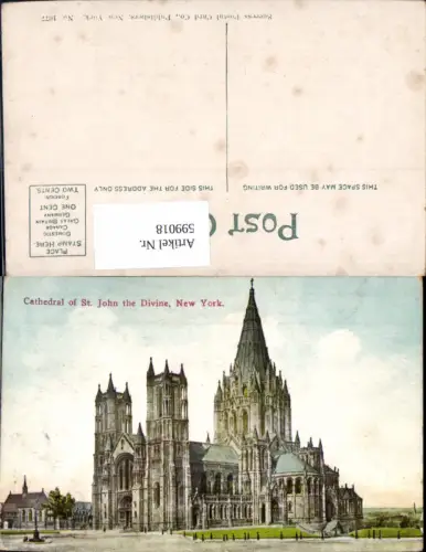 599018,USA New York City Cathedrale of St John the Divine Kathedrale Kirche