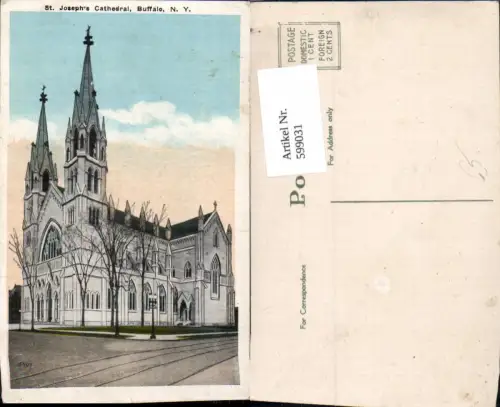 599031,USA New York Buffalo St Josephs Cathedral Kathedrale