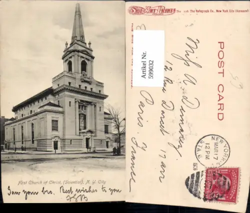 599032,USA New York City First Church of Christ Scientist Kirche