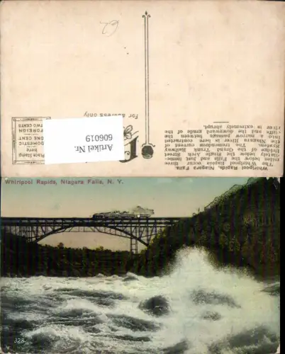 606019,Whirlpool Rapids Niagara Falls Eisenbahn Brücke New York