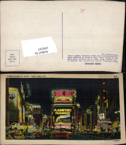 698247 New York City Times Square at Night