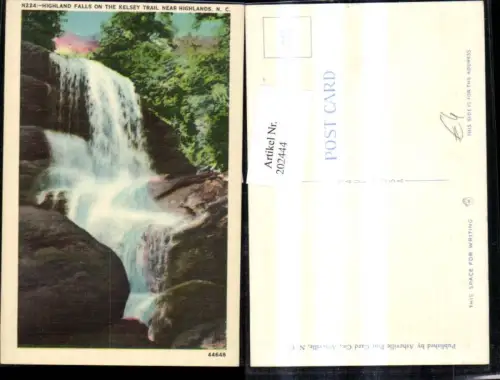 202444,North Carolina Highland Falls on the Kelsey Trail near Highlands Wasserfall