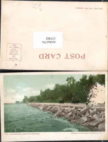 137402,Cleveland Ohio Lake Shore Drive Gordon Park 1905
