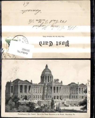 203882,Pennsylvania Harrisburg Pennsylvanias New Capitol One of the Finest Structures i. the World