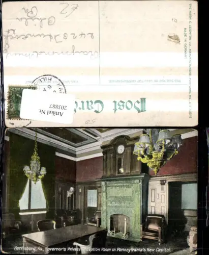 203887,Pennsylvania Harrisburg Governors Private Reception Room i. Pennasylvanias New Capitol