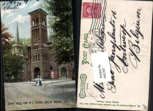 645707,Mauch Chunk Opera House M.E. Church Pennsylvania
