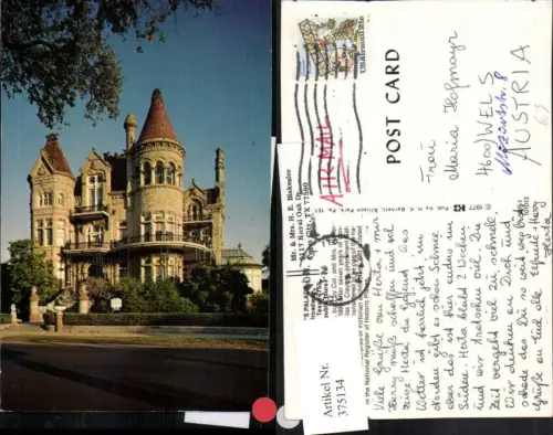 375134,Texas Galveston Broadway Bishops Palace Palast
