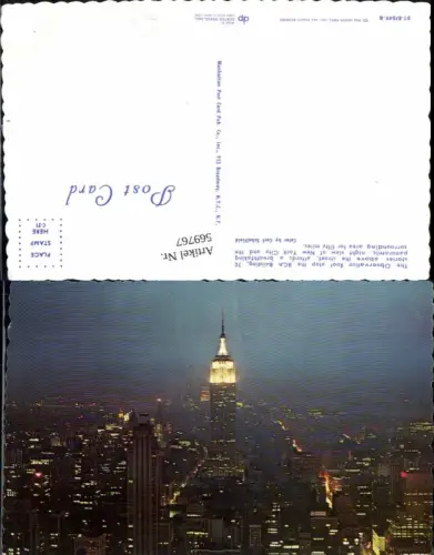 569767,USA New York City Observation Roof RCA Building Wolkenkratzer