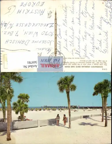 569781,USA Clearwaters Sparkling White Sand Beach Florida Big Pier 60
