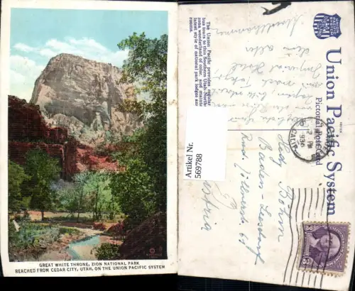 569788,USA Great White Throne Zion National Park Cedar City Utah