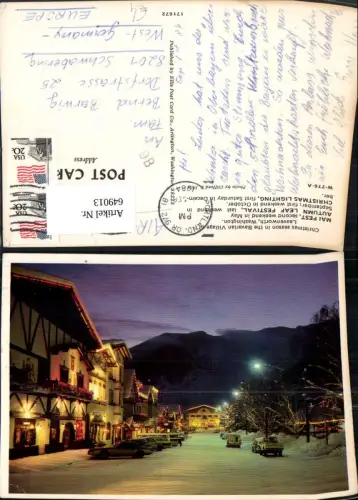 649013,Leavenworth Washington Bavarian Village Christmas Season USA