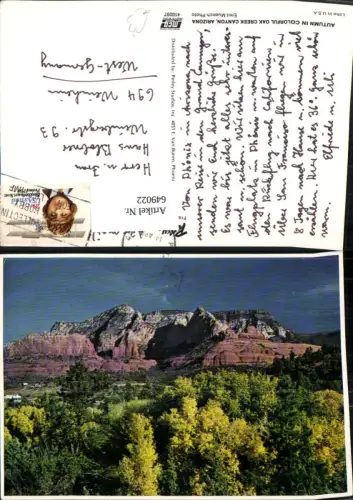 649022,Autumn in Colorful Oak Creek Canyon Arizona USA