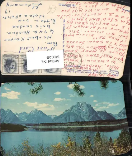 649025,Jackson Lake Grand Treton National Park Jackson Wyoming USA