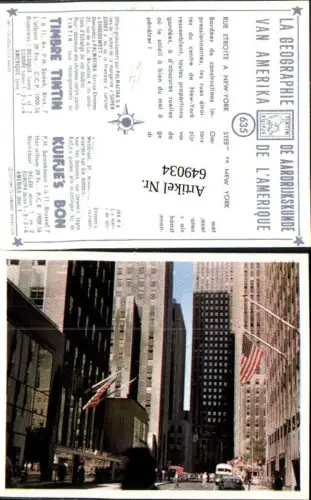 649034,New York City Street Tintin Kuifje 635 USA