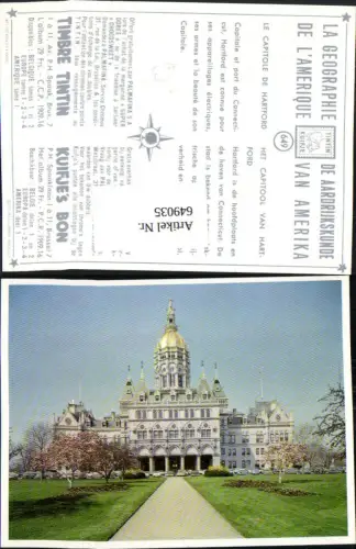 649035,Hartford Capitol Connecticut Tintin Kuifje 649 USA