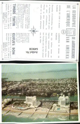 649038,Miami Florida Hotels de Luxe Tintin Kuifje 630 USA
