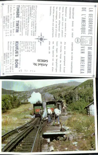 649039,New Hampshire Transport Eisenbahn Dampflok Tintin Kuifje 646 USA