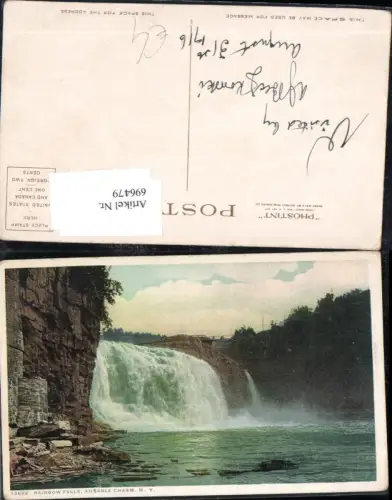 696479 Rainbow Falls Ausable Chasm New York