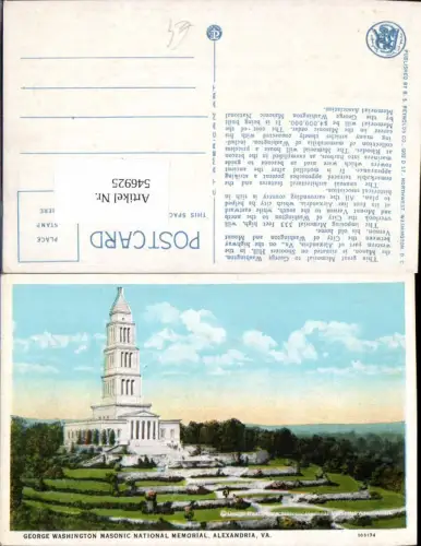 546925,Vermont Alexandria George Washington Masonic National Memorial