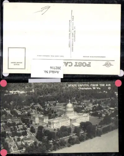 202716,Virginia Charleston State Capitol from the Air Flugaufnahme