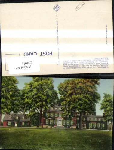 204011,Virginia Westover Home and Garden of Colonial