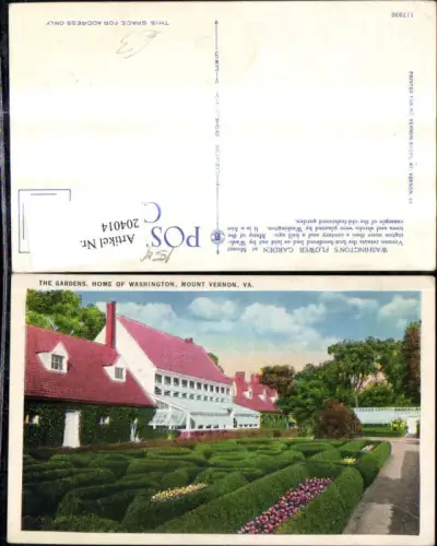 204014,Virginia Mount Vernon The Gardens Home of Washington