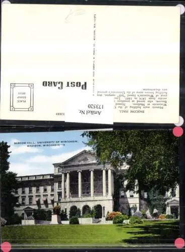 173520,Wisconsin Madison Bascom Hall University of Wisconsin