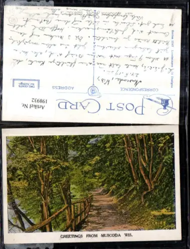 198932,Wisconsin Muscoda Wegansicht
