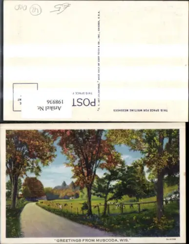 198936,Wisconsin Muscoda Strassenansicht