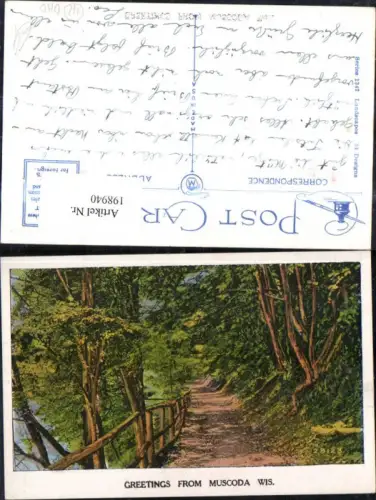 198940,Wisconsin Muscoda Wegansicht
